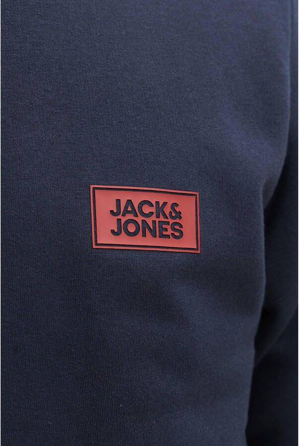 JACK & JONES regular fit sweater met logo donkerblauw - Foto 2