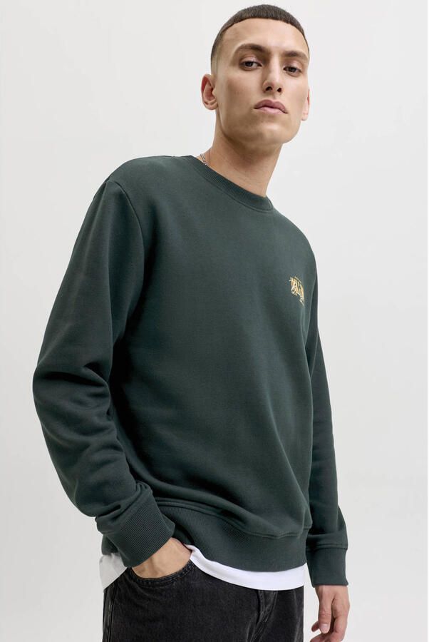 JACK & JONES regular fit sweater met logo scarab - Foto 3