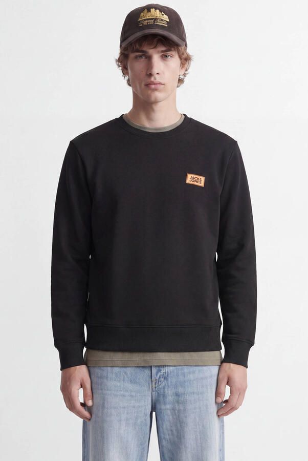 Jack & jones Sweatshirt met labelprint model 'RUSH'