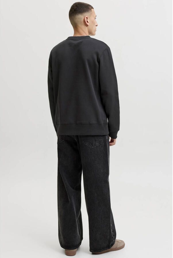 JACK & JONES regular fit sweater met logo zwart - Foto 2