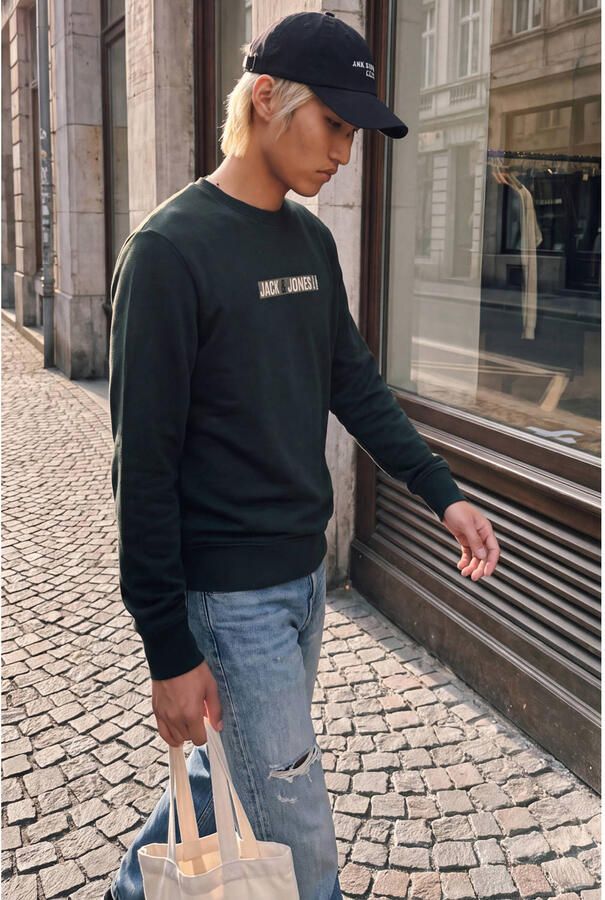 Jack & jones Regular fit sweatshirt met katoen-aandeel model 'Munk' - Foto 2