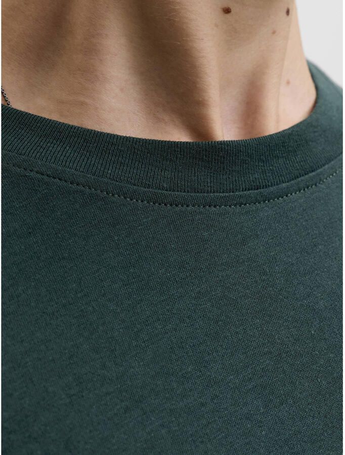 JACK & JONES regular fit T-shirt met logo donkergroen - Foto 2