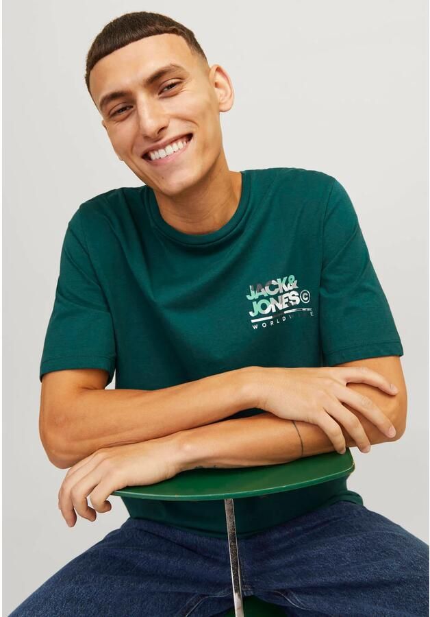 Jack & Jones Shirt met korte mouwen JJLUKE TEE SS CREW NECK 5PK MP (set 5-delig)