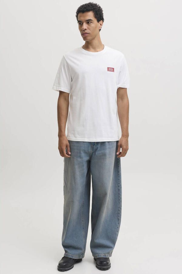 Jack & jones Regular fit t-shirt van puur katoen met labeldetail - Foto 2