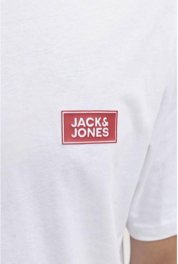 Jack & jones Regular fit t-shirt van puur katoen met labeldetail - Foto 3
