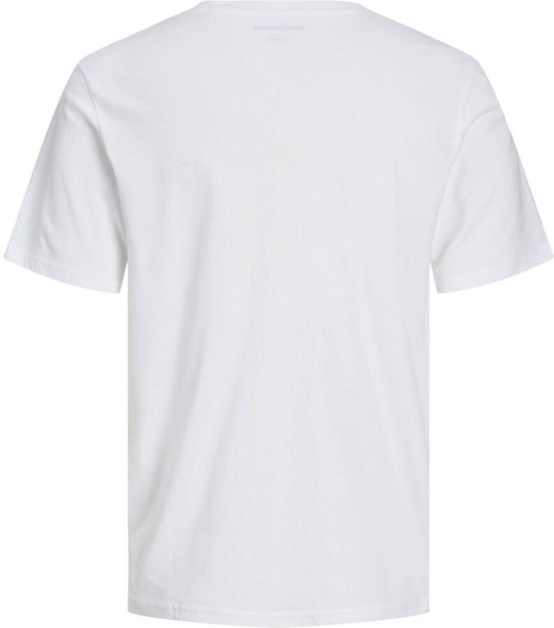 Jack & jones Regular fit t-shirt van puur katoen met labeldetail - Foto 2