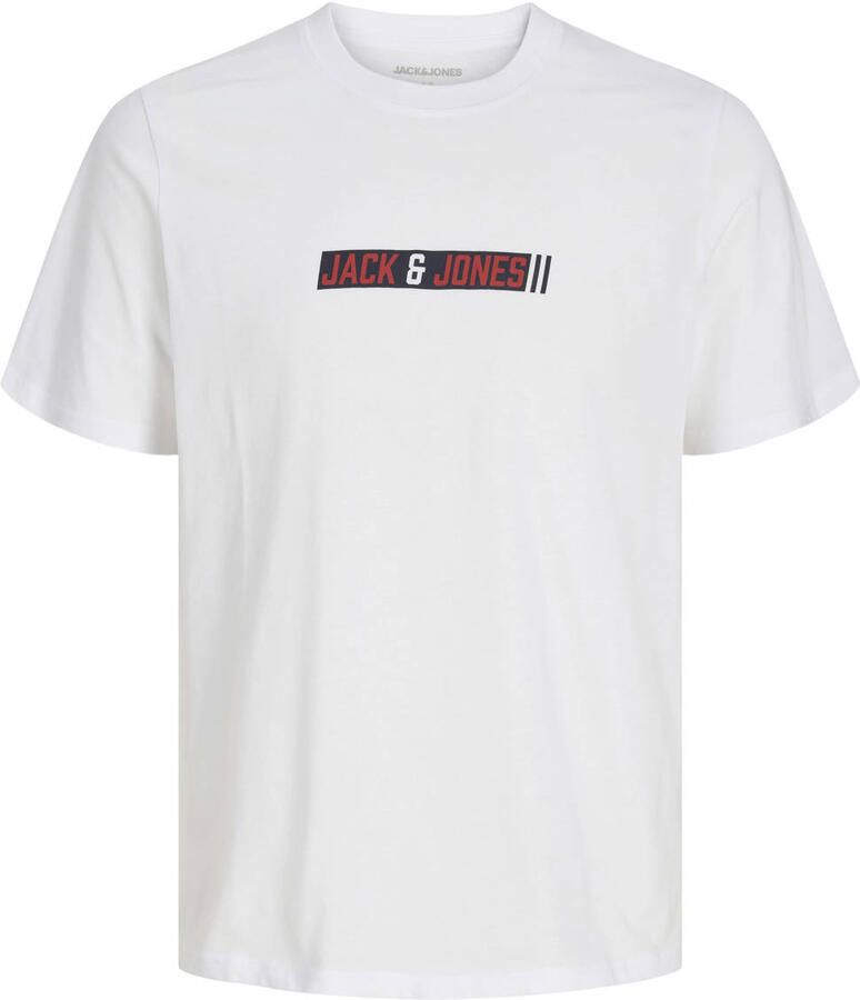 Jack & jones regular fit T-shirt met logoprint model 'Munk'