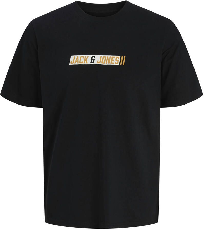 Jack & jones regular fit T-shirt met logoprint model 'Munk'