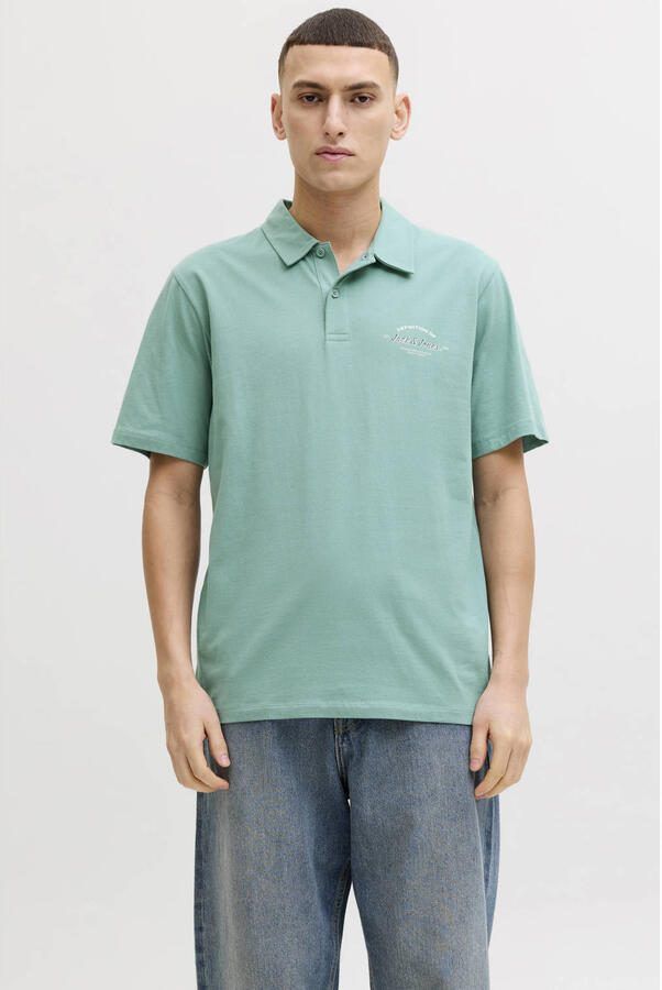 Jack & jones poloshirt met labelprint model 'BRANDON'