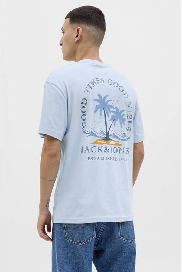 Jack & Jones Shirt met ronde hals JJSUMMER VIBES TEE SS CREW NECK LN - Foto 3