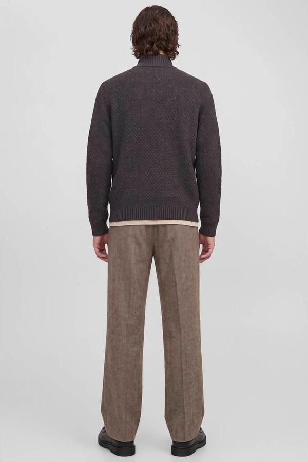 JACK & JONES relaxed fit gebreide trui dark grey - Foto 3