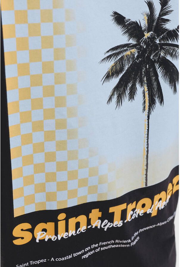 JACK & JONES relaxed T-shirt met backprint zwart - Foto 3