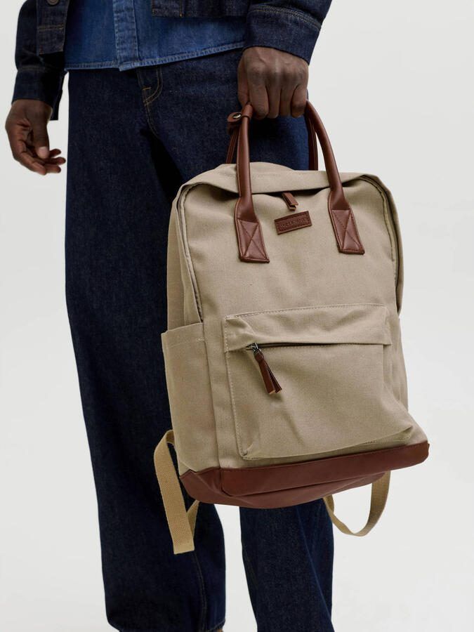 JACK & JONES rugzak JACPASCAL beige