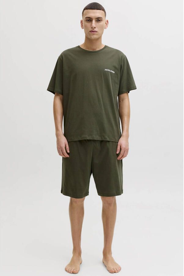 JACK & JONES shortama JACEVEREST olijfgroen - Foto 3