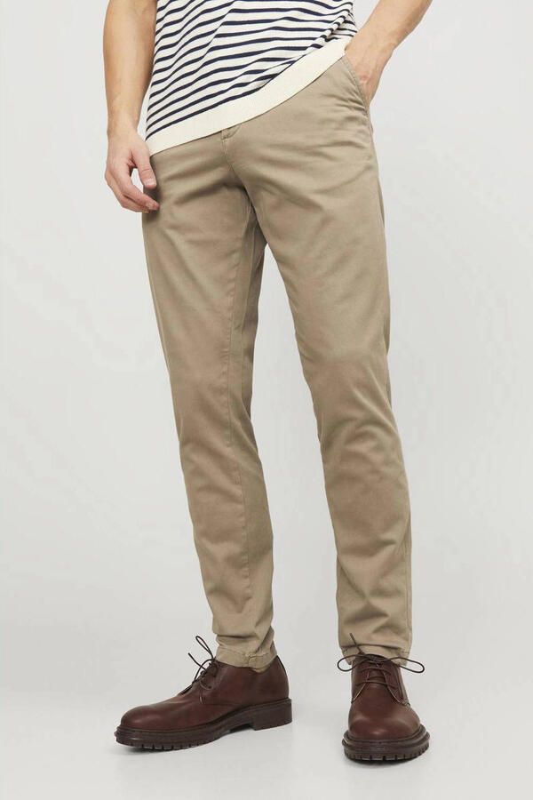 Jack & Jones Chino JJIMARCO met badge en hoog draagcomfort