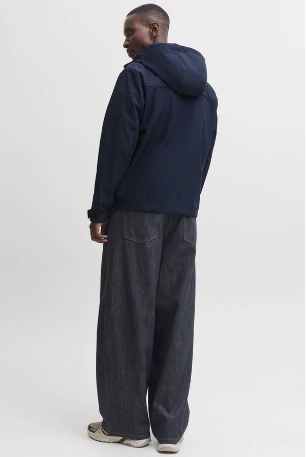 JACK & JONES softshell jas donkerblauw - Foto 3