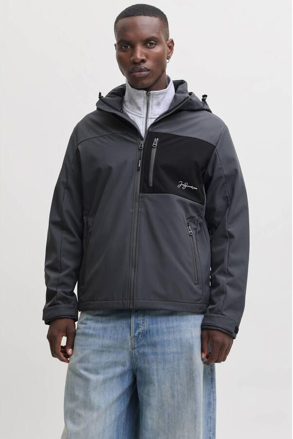 JACK & JONES softshell jas grijs