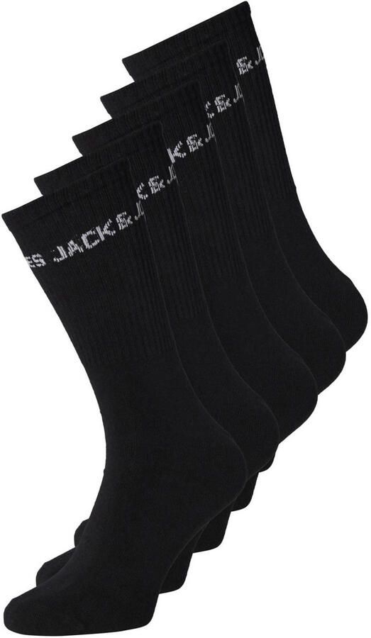 Jack & Jones Tennissokken JACBASIC LOGO TENNIS SOCK 5 PACK NOOS (set 5 paar)