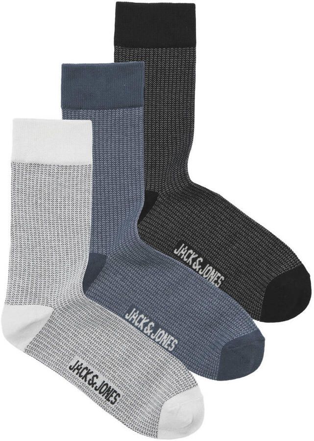 JACK & JONES sokken JACBRYAN grijs (set van 3)