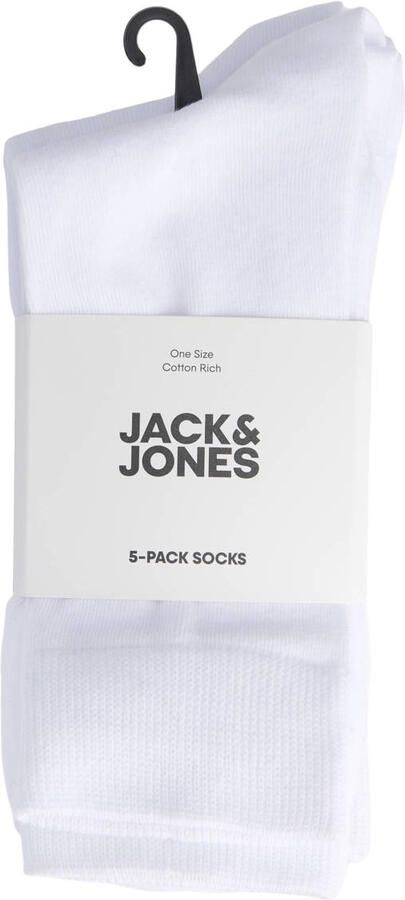 JACK & JONES sokken JACJENS set van 5 wit - Foto 3