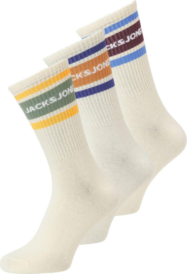 JACK & JONES sokken JACNICE ecru (set van 3)