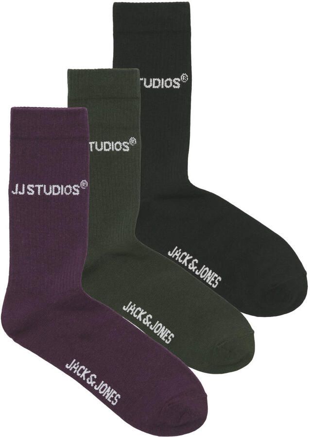 Jack & Jones Vrijetijdssokken JACSOHO TENNIS SOCKS 3 PACK NOOS (set 3 paar) - Foto 3