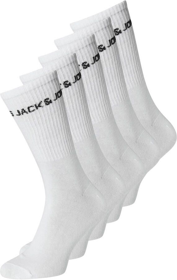 Jack & Jones Tennissokken JACBASIC LOGO TENNIS SOCK 5 PACK NOOS (set 5 paar) - Foto 2