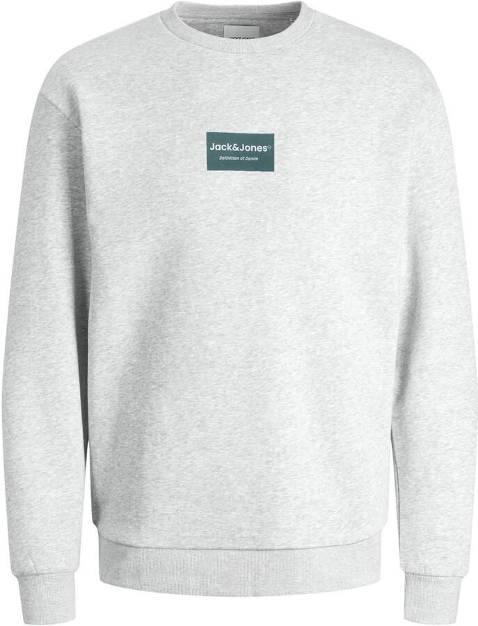 JACK & JONES sweater lichtgrijs