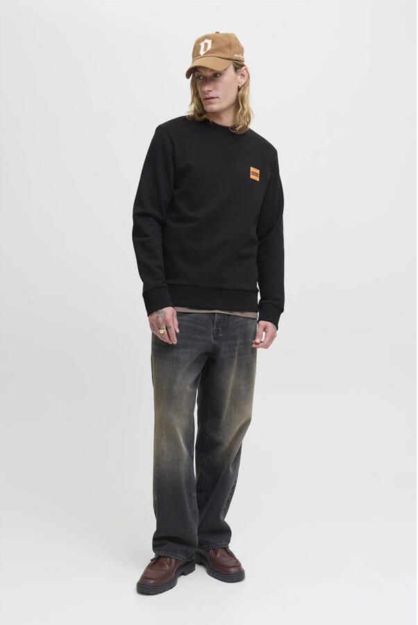 Jack & jones Sweatshirt met labelprint model 'BRANDY'