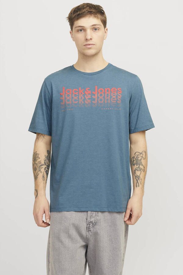 Jack & jones Regular fit T-shirt met ronde hals - Foto 2