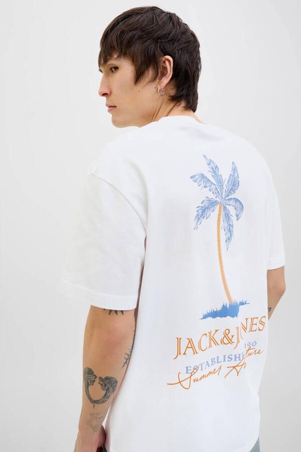 Jack & Jones Shirt met ronde hals JJSUMMER VIBES TEE SS CREW NECK LN