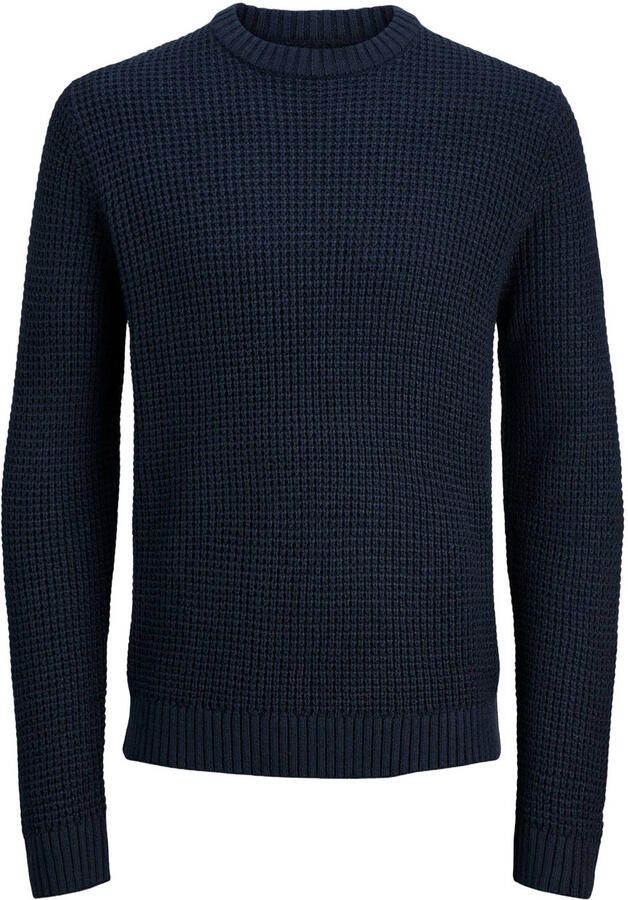 Jack & jones Gebreide pullover met ribboorden model 'LINK'