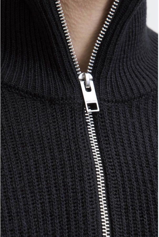 Jack & Jones Schipperstrui JJPANNEL KNIT HALF ZIP AW25 - Foto 3