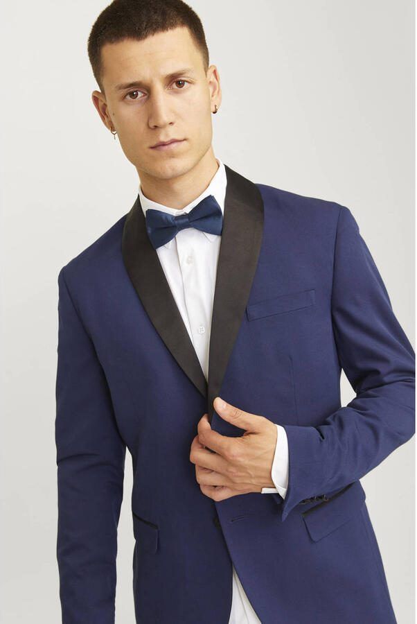 JACK & JONES vlinderdas JACSOLID donkerblauw - Foto 3