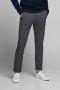 JACK & JONES JEANS INTELLIGENCE geruite slim fit pantalon JJIMARCO JJSTUART zwart - Thumbnail 1