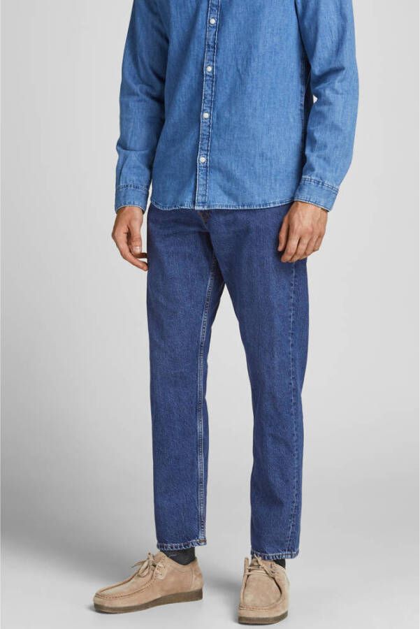 JACK & JONES JEANS INTELLIGENCE loose fit jeans JJICHRIS JJORIGINAL blue denim