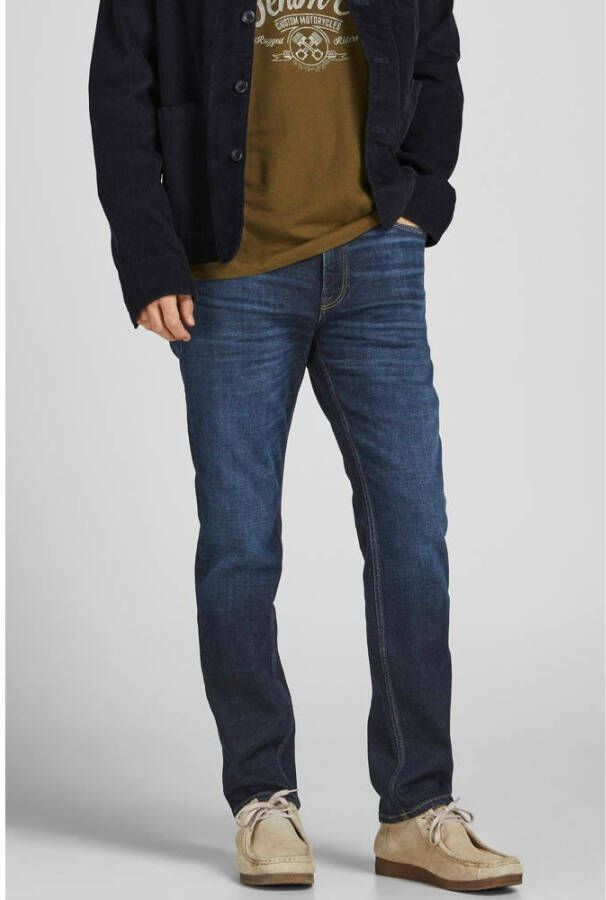 JACK & JONES JEANS INTELLIGENCE regular fit jeans JJICLARK JJORIGINAL 518 blue denim
