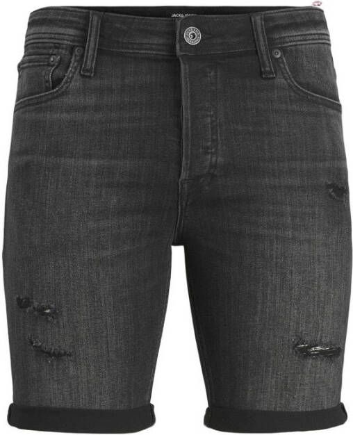 JACK & JONES JEANS INTELLIGENCE regular fit jeans short JJIRICK JJIORIGINAL am 271 50sps black denim