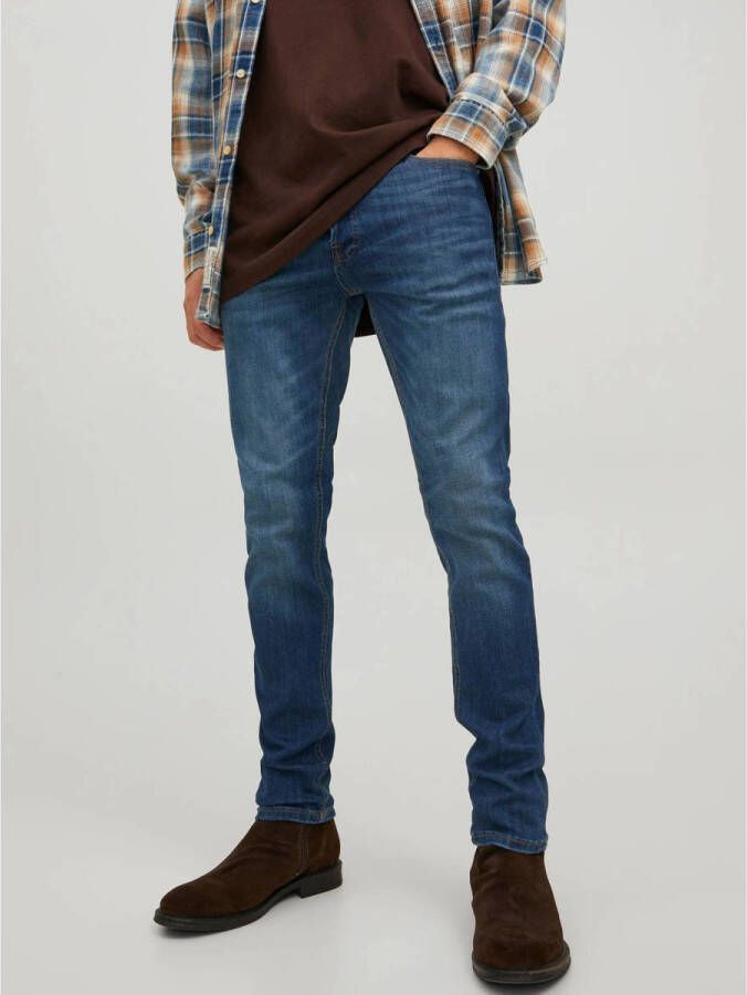 Jack & Jones Slim fit jeans JJITIM met wassing en praktische zakken Slijtage-effecten modieus slim fit denim