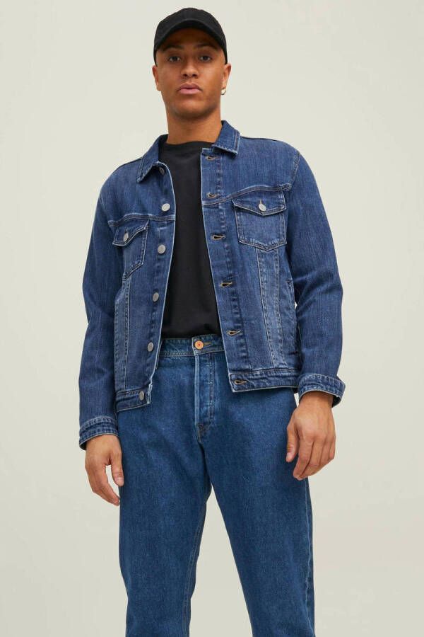 JACK & JONES JEANS INTELLIGENCE spijkerjas JJIALVIN blue denim