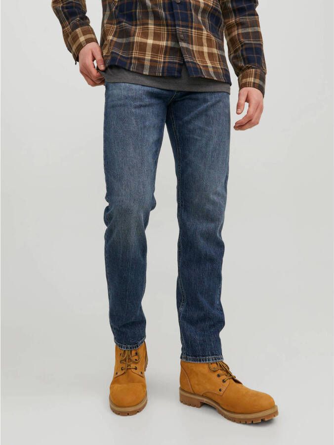 JACK & JONES JEANS INTELLIGENCE tapered fit jeans JJIMIKE JJORIGINAL SBD 551 medium blue