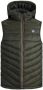 Jack & jones JUNIOR bodywarmer JJEHERO met logo donkergroen Jongens Polyester Capuchon 164 - Thumbnail 1