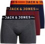Jack & jones JUNIOR boxershort JACLICHFIELD set van 3 antraciet rood zwart Grijs Jongens Stretchkatoen 128 - Thumbnail 1