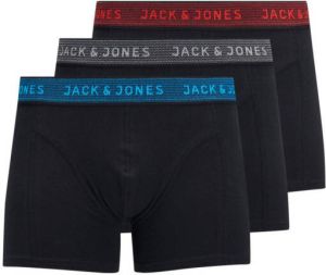 JACK & JONES JUNIOR boxershort set van 3 zwart multi