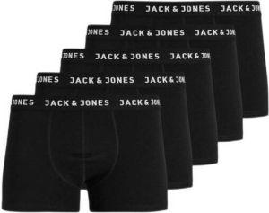 JACK & JONES JUNIOR boxershort set van 5 zwart