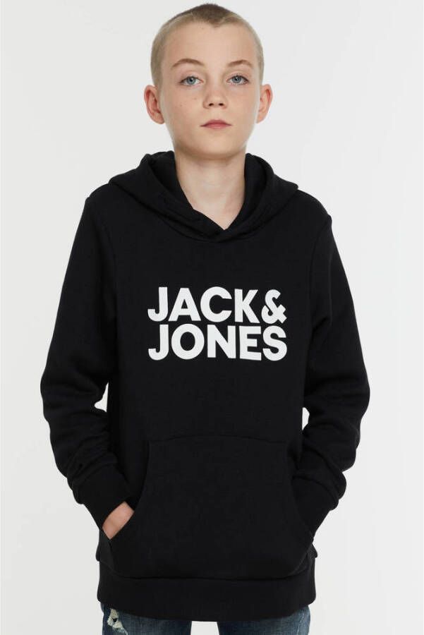 Jack & Jones Junior Hoodie JJECORP met print kangoeroezak onderhoudsvriendelijk - Foto 2