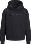 Jack & jones JUNIOR hoodie JJESTAR met logo zwart Sweater Logo 128 - Thumbnail 1