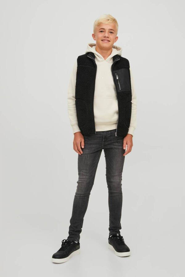 Jack & jones JUNIOR hoodie JORCOPENHAGEN met logo ecru Sweater Logo 116