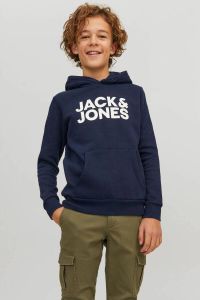 JACK & JONES JUNIOR hoodie set van 2 zwart donkerblauw