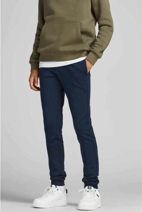 Jack & jones JUNIOR joggingbroek JJIBASIC donkerblauw Jongens Sweat 128